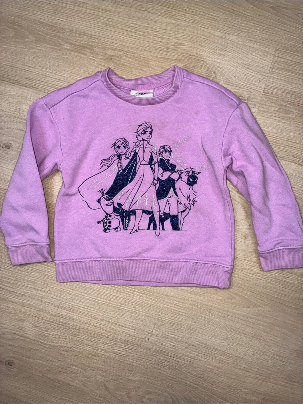 Baby Gap x Disney FROZEN Elsa Anna Sven Kristof Pink Pullover Sweatshirt